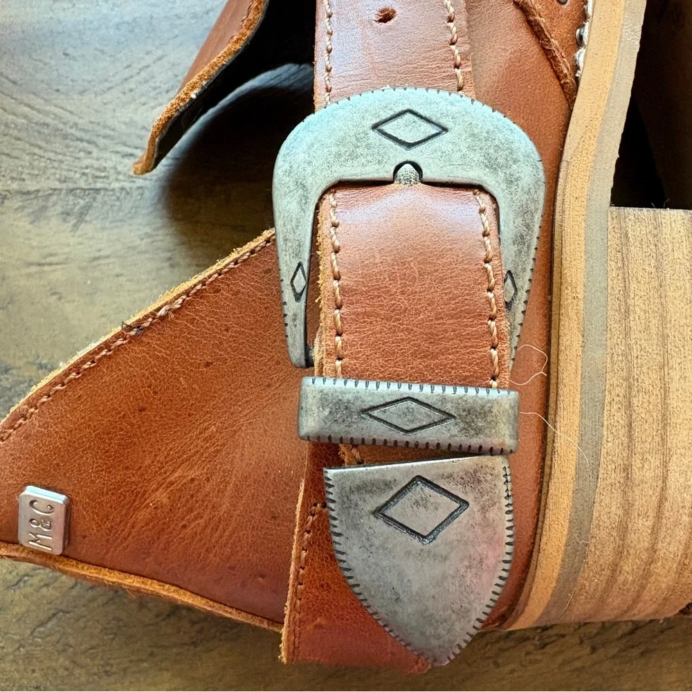 Musse & Cloud Gipsy Leather Ankle Booties Womens 7 Dressy Cowgirl Western NFR